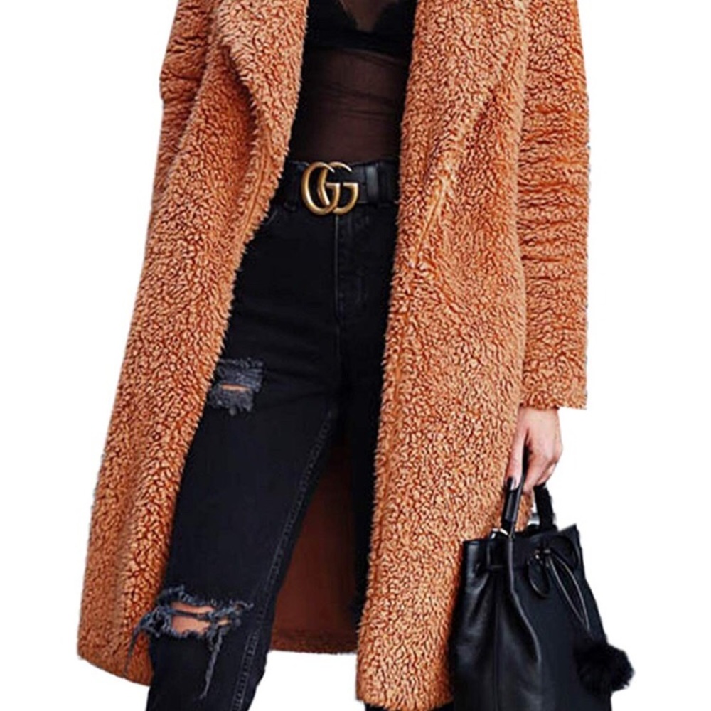 Plush long coat size medium